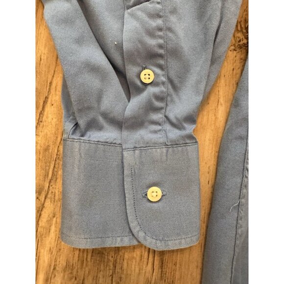 Vintage Gitman Bros Shirt Men’s 33 Blue Oxford Button Down Collar Cotton TTX PP - Picture 9 of 13